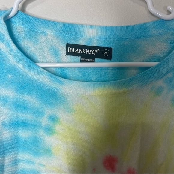 BLANKNYC Tie Dye Sweatshirt In Off-white - Picture 3 of 6